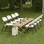 Nazhura 350 Weight Limit Heavy Duty Plastic Folding Chair - Image 8
