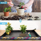 Extra Large Repotting Mat for Indoor Plants Transplanting and Dirt Control - Image 2