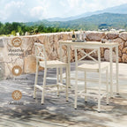 Outdoor Bar Table, Waterproof HDPS Slatted Top, Weather Resistant, Hot Tub - Image 7