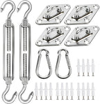 YOFIT 40 Pcs Shade Sail Hardware Kit, 5 Inch Outdoor Sun Sail Accessories by yofit
