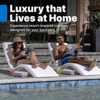 Step2 Vero Pool Lounger, Fade-Resistant, Waterproof Patio Furniture, Pool - Image 4