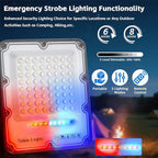 100W Solar Flood Light Outdoor Waterproof, 24000LM 6500K LED Solar Street Light - Image 5