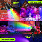 ZZXX 20W RGB Outdoor Spotlight Halloween 120V Color Changing Landscape Lights - Image 7
