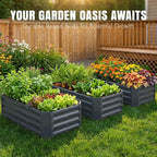INNO STAGE 4×2×1ft Galvanized Raised Garden Bed Kit, Galvanized Planter Raised - Image 11