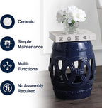 JONATHAN Y TBL1022B Lucky Coins 16" Chinese Ceramic Drum Indoor/Outdoor Garden - Image 6