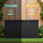 JUMMICO 160 Gallon Resin Outdoor Storage Deck Box - Image 3