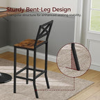 Bar Stools, Kitchen Breakfast Bar Chairs, Easy Assembly, - Image 5
