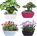 Vencer 10.8 Inch Plastic Square Self Watering Planter, Water Indicator - Image 6