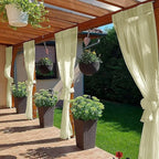 SpaceDresser Waterproof Outdoor Sheer Curtains - Image 4