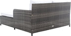 Safavieh Outdoor Collection Cadeo Grey Brown/White Cushion Daybed PAT7500C - Image 11