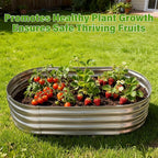 Galvanized Raised Garden Bed for Outdoor: 4x2x1ft Durable Metal Vegetable Plant - Image 5