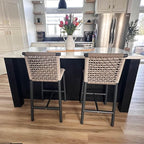 PURPLE LEAF Bar Stools Set of 2 by PURPLELEAF