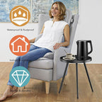 SYQ Round Metal Side Table Small End Table - Image 5