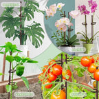 Plant Stakes 17inch &11inch SupKing 16Pcs Adjustable Flower Support Poles - Image 6