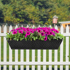 Adnee 4 Pcs 30 Inch Fabric Plant Window Box Liners-Rectangular Non-Woven - Image 7