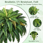 MARTINE MALL 48 inch Fake Ferns Artificial Ferns - Image 4