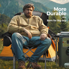 ALPHA CAMP Heavy Duty Camping Chair 500LBS Capacity, Oversized Folding Chair - Image 9