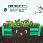 Land Guard 6×3×2 ft Galvanized Metal Raised Garden Bed, 2FT Deep Root Elevated - Image 3