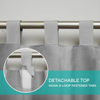 Exclusive Home Cabana Solid Indoor/Outdoor Light Filtering Hook-and-Loop Tab - Image 7