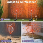Garden Outdoor Lights, 2 Pack 120 LED Solar Garden Lights Fairy Lights Outdoor - Image 3