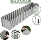 12x2x2ft Raised Garden Beds Outdoor Kit, Galvanized Planter Garden Boxes Outdoor - Image 3