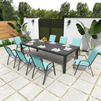 Patio Chairs Set of 6, Stackable Outdoor Dining Chairs - Image 7