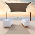 ColourTree TAPR1616 Custom Size 17' x 19' Brown Sun Shade Sail Canopy UV Block by ColourTree