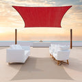 ColourTree TAPR1616 Custom Size 6' x 6' Red Sun Shade Sail Canopy UV Block by ColourTree