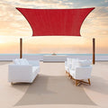 ColourTree TAPR1616 Custom Size 14' x 15' Red Sun Shade Sail Canopy UV Block by ColourTree