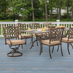 9-Piece Cast Aluminum Patio Furniture, Outdoor Dining Sets - Image 2