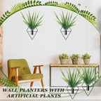 2 Pieces Black Wall Decor Hanging Planters - Image 4