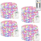 4Pack 80Ft 240LED Fairy Lights Battery Operated by BHCLIGHT