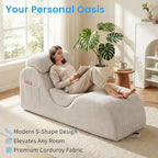 ijuicy 25" Wide Corduroy Yoga Chair, Yoga Lounge Chair - Image 3