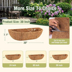 2 Pcs 30 Inch Trough Coco Liner - Image 2