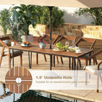 Tangkula 79 Inch Outdoor Dining Table - Image 3