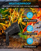 SUNVIE Dusk to Dawn Outdoor Lighting 120V LED Spot Lights Outdoor Landscape - Image 3