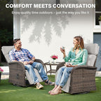 Belord Dual-Adjust Outdoor Swivel Recliner Chair – Reclining Patio Chair - Image 8
