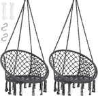SUNCREAT Hammock Chair Hanging Macrame Swing by SUNCREAT
