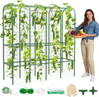 65" Tall Cucumber Trellis for Raised Bed, Garden Trellis for Climbing Plants by HOYEJYOU