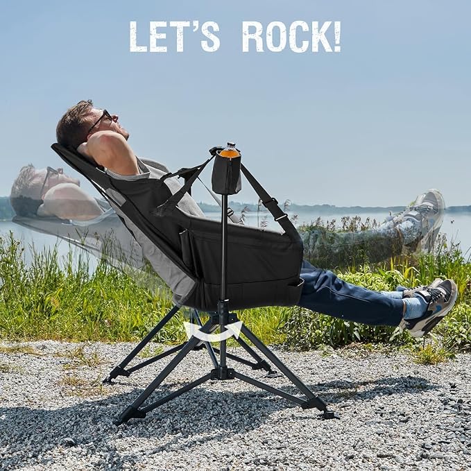 Portal Hammock Camping Chair, Portable Outdoor Swinging Chairs, Rocking Chair - Image 6