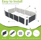 8x2x2FT Galvanized Raised Garden Bed, Galvanized Planter Boxes Outdoor - Image 3
