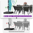 PURPLE LEAF 11.5' X 11.5' Telescopic Patio Umbrella - Image 5