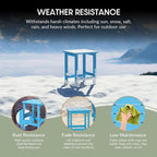 WestinTrends Malibu Square Outdoor Side Table - Image 4