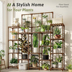 Plant Stand Indoor Outdoor 63" Tall Plant Shelf - Image 2