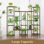 Bamworld Large Hanging Plant Stand Indoor Tall Plant Shelf Outdoor 14 Pots - Image 6