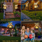 Go2garden Solar Lights Outdoor Owl Garden Gifts Mom Metal Stakes Lights - Image 3