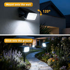 Solar Spot Lights Outdoor Waterproof IP65, 2-in-1 Solar Landscape Spotlights - Image 5