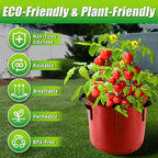 15 Gallon Grow Bags, 7 Pack Colorful Fabric Plant Pots - Image 3