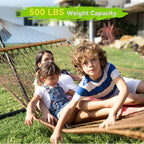 Double Hammock for 2 Person, Handwoven Rope Hammock - Image 2