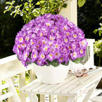 Artificial Geraniums Flowers for Outdoors, 6 Bundles Realistic Silk Fake - Image 7